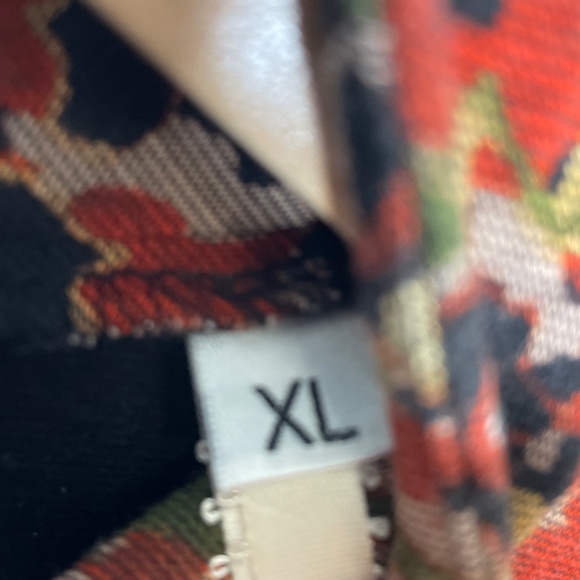 Uncle Frank Womens Bell Sleeve Dress Sz XL Mock Neck Shift Style Fall pattern - Picture 4 of 9